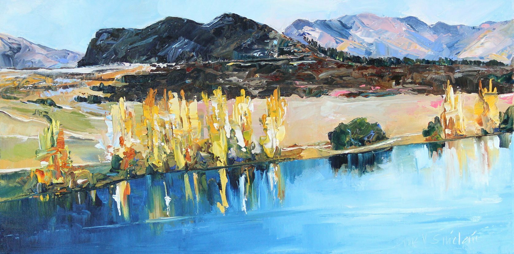 new Zealand landscape oil painting